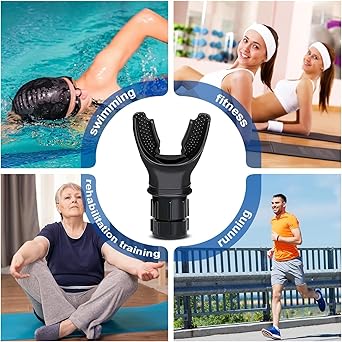 Lyonara Breathing Trainer, Lung Capacity Exercise Device and Lung Exerciser for Respiratory Muscle Exercise and Increased Sports Breathing Fitness| Lungs Exercise Equipment | Men and Women | Black