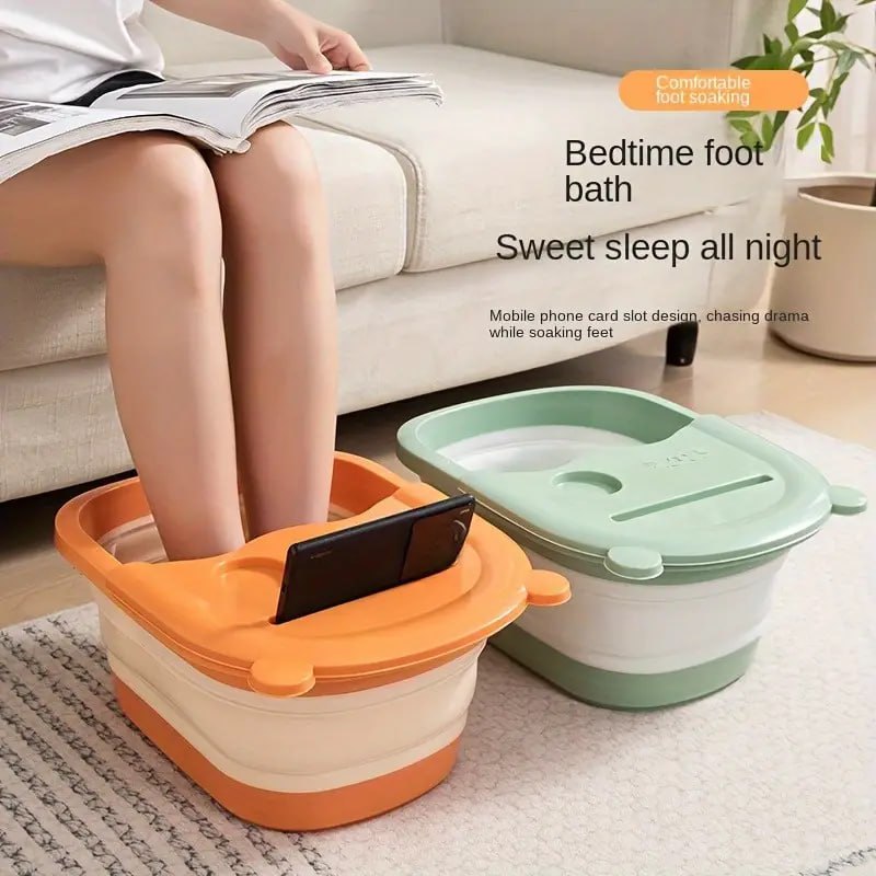 Lyonara Folding Foot Bath Bear-Shaped Foldable Bucket