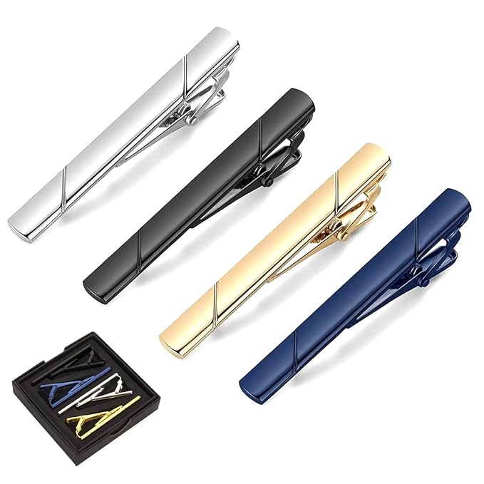Lyonara Tie Clip 4pcs Set