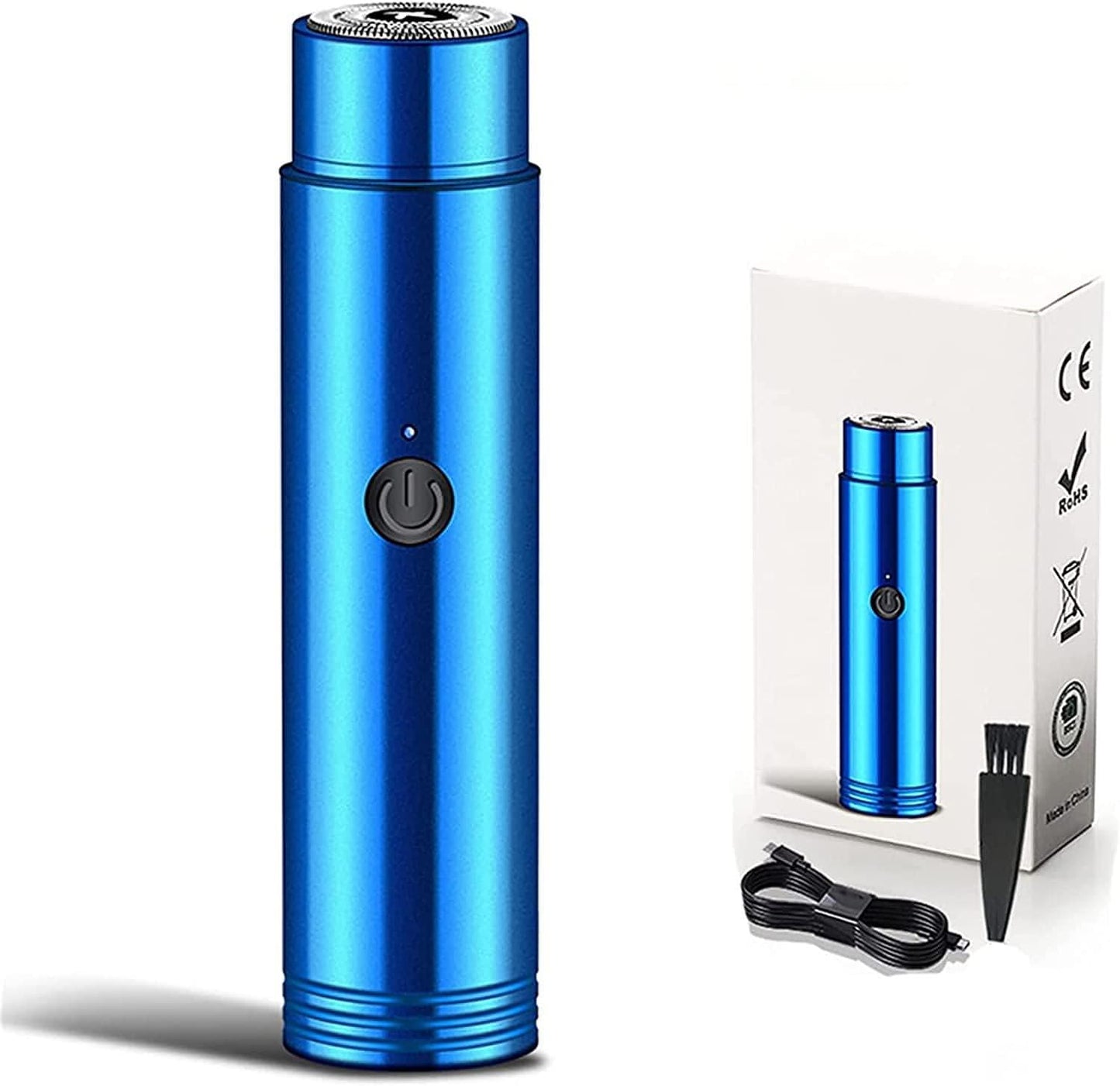 Mini Portable Electric Shaver Trimmer Rechargable for Men Women Mutlipurpose Usage Travel Shaver Dual-edge blades (Pack of 1, Multicolor)