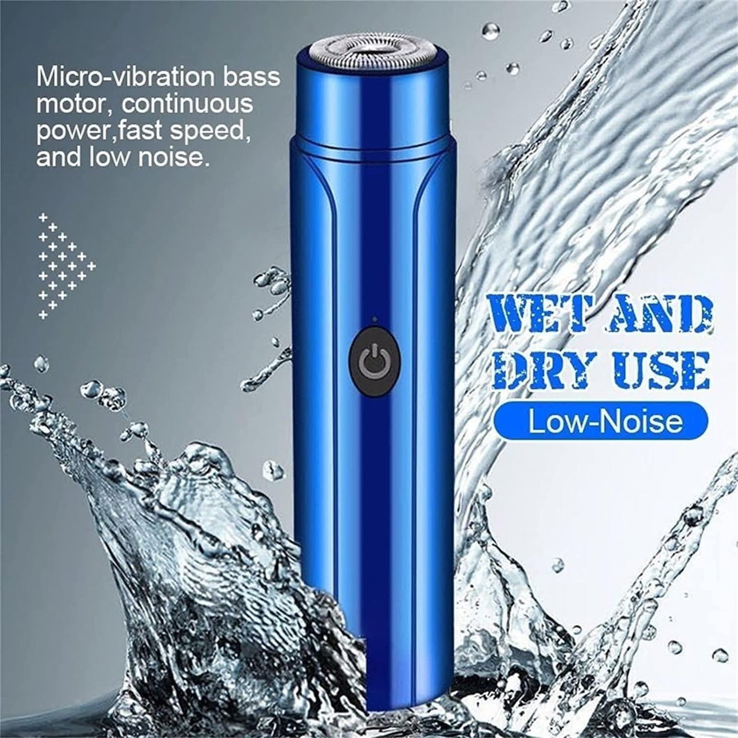 Mini Portable Electric Shaver Trimmer Rechargable for Men Women Mutlipurpose Usage Travel Shaver Dual-edge blades (Pack of 1, Multicolor)