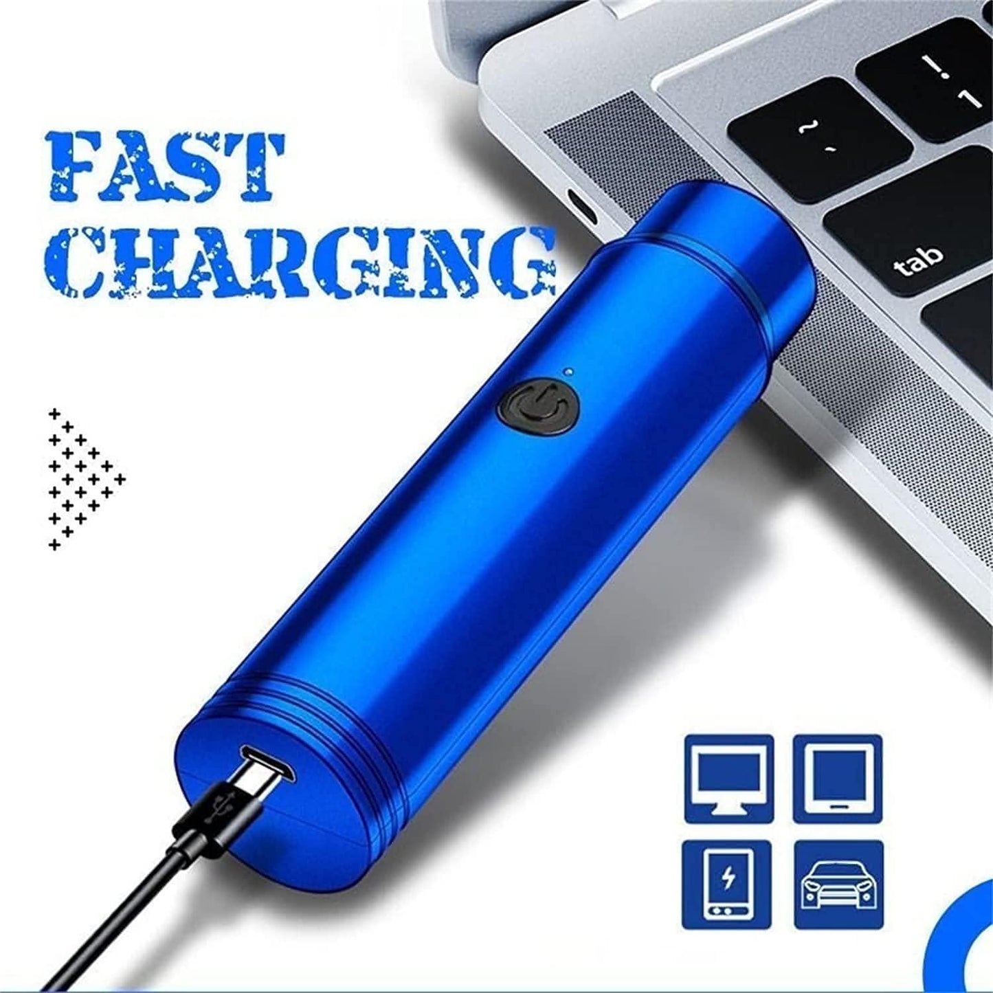 Mini Portable Electric Shaver Trimmer Rechargable for Men Women Mutlipurpose Usage Travel Shaver Dual-edge blades (Pack of 1, Multicolor)