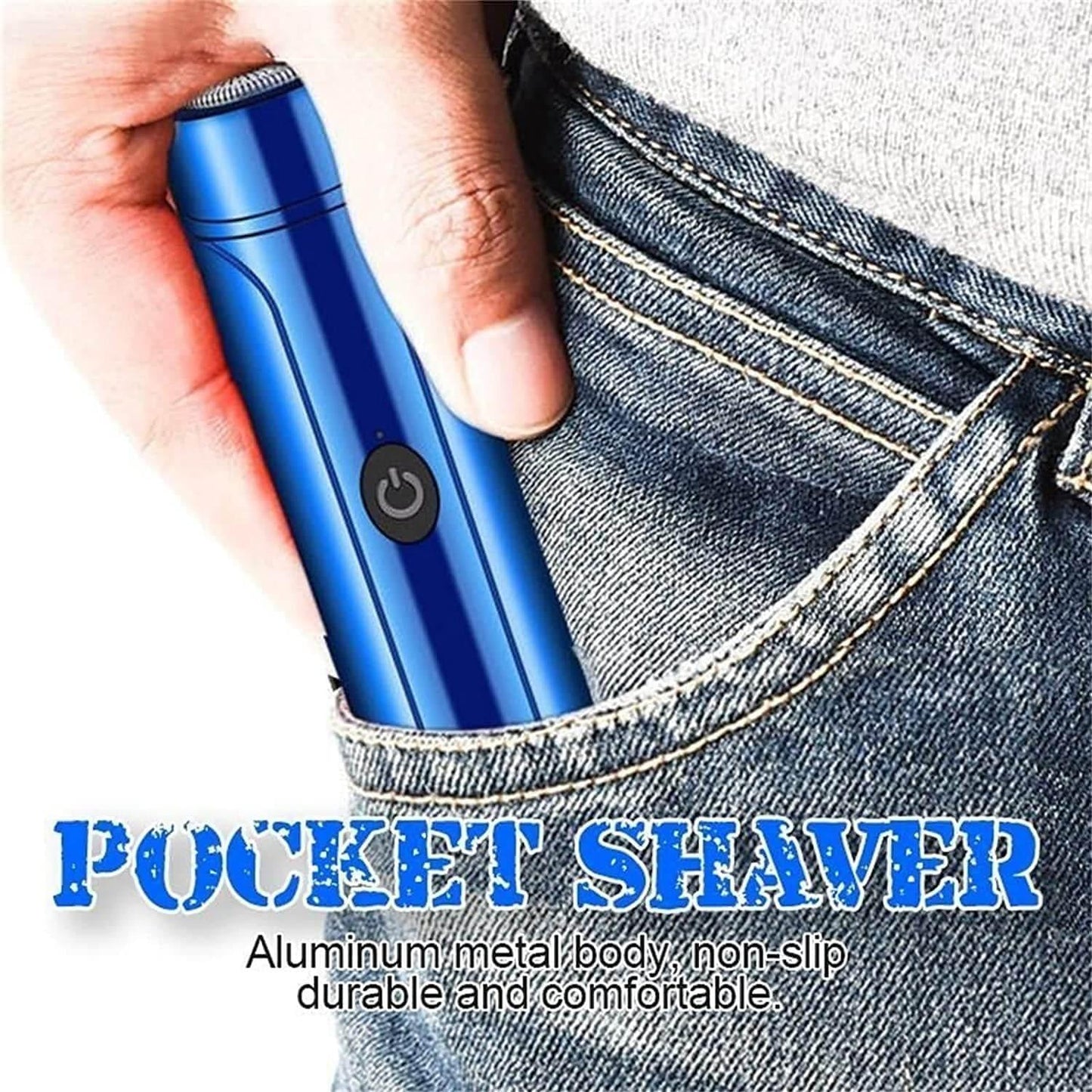 Mini Portable Electric Shaver Trimmer Rechargable for Men Women Mutlipurpose Usage Travel Shaver Dual-edge blades (Pack of 1, Multicolor)