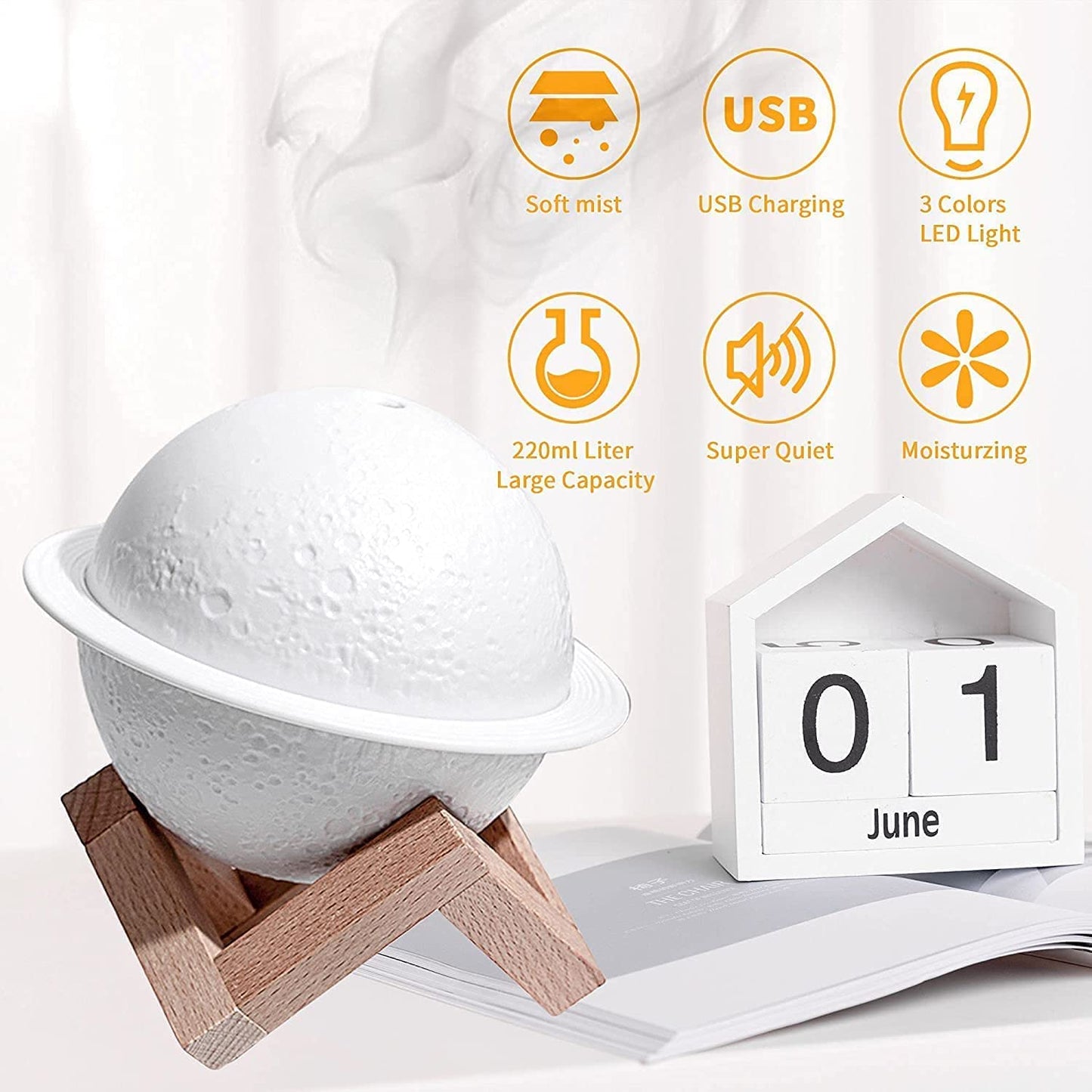 Planet Humidifier 2 in 1 Moon Lamp Humidifier