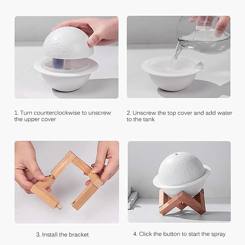Planet Humidifier 2 in 1 Moon Lamp Humidifier