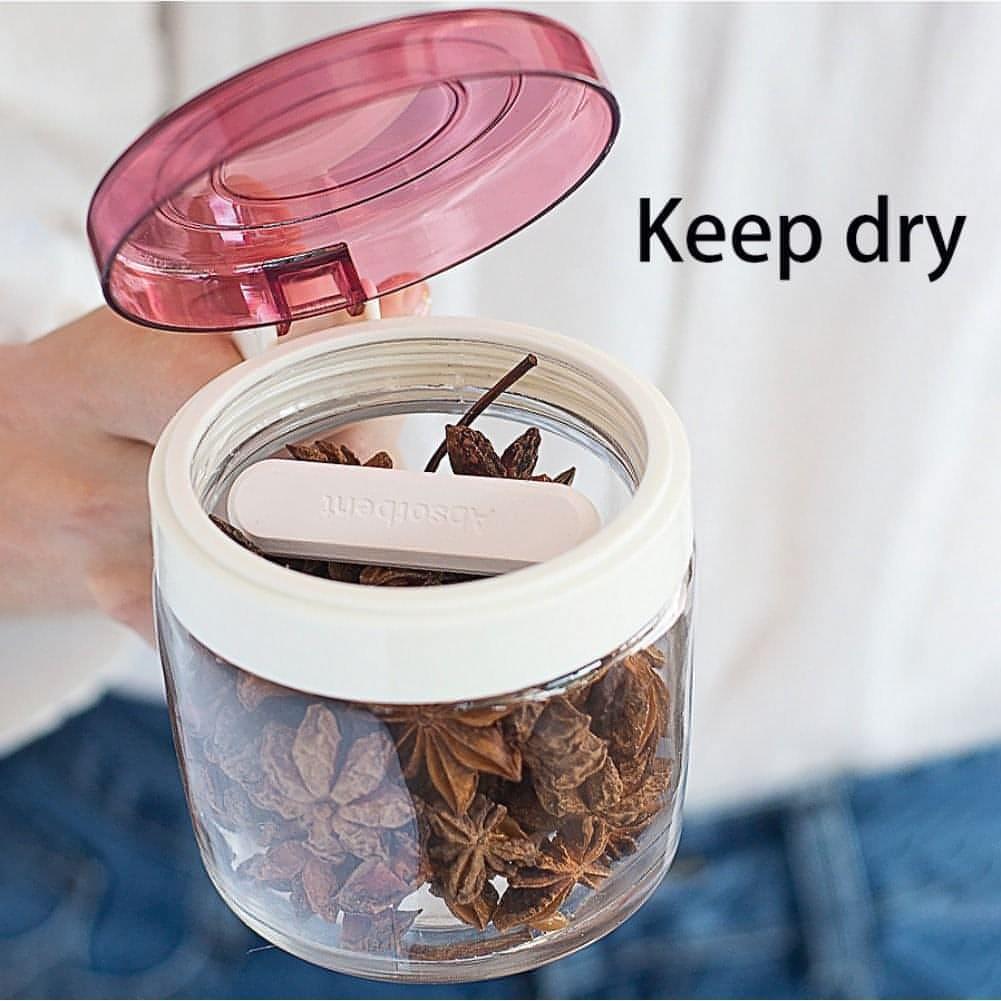 Food Drying Block Moisture-proof, Mildew-proof Dry Block Frozen Diatomaceous Soil Block (Pack of 4 Pcs)