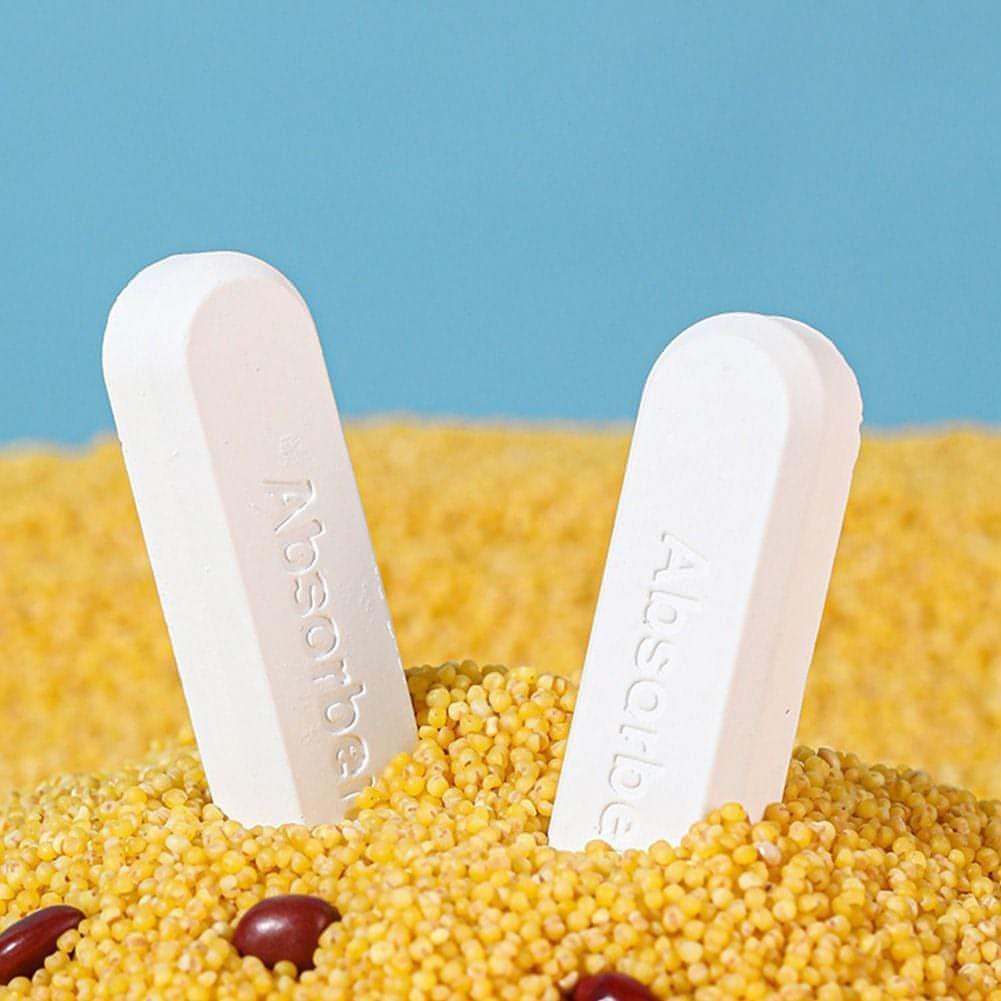 Food Drying Block Moisture-proof, Mildew-proof Dry Block Frozen Diatomaceous Soil Block (Pack of 4 Pcs)