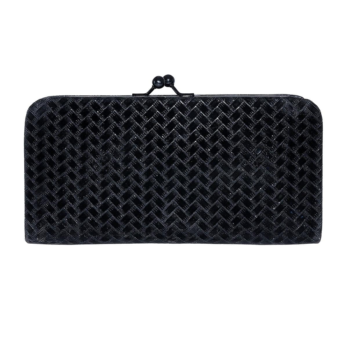 3D Bricks Checks design PU-LEATHER Shining & Glittering material Hand Wallet/Clutch