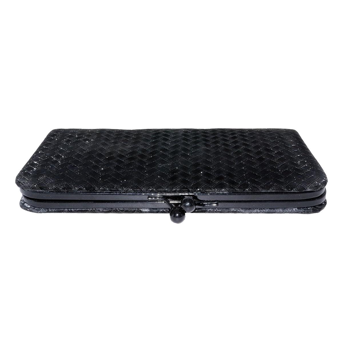3D Bricks Checks design PU-LEATHER Shining & Glittering material Hand Wallet/Clutch