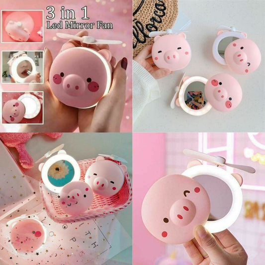 Lyonara 3in1 Pigi Mirror+Fan+LED (Imported)