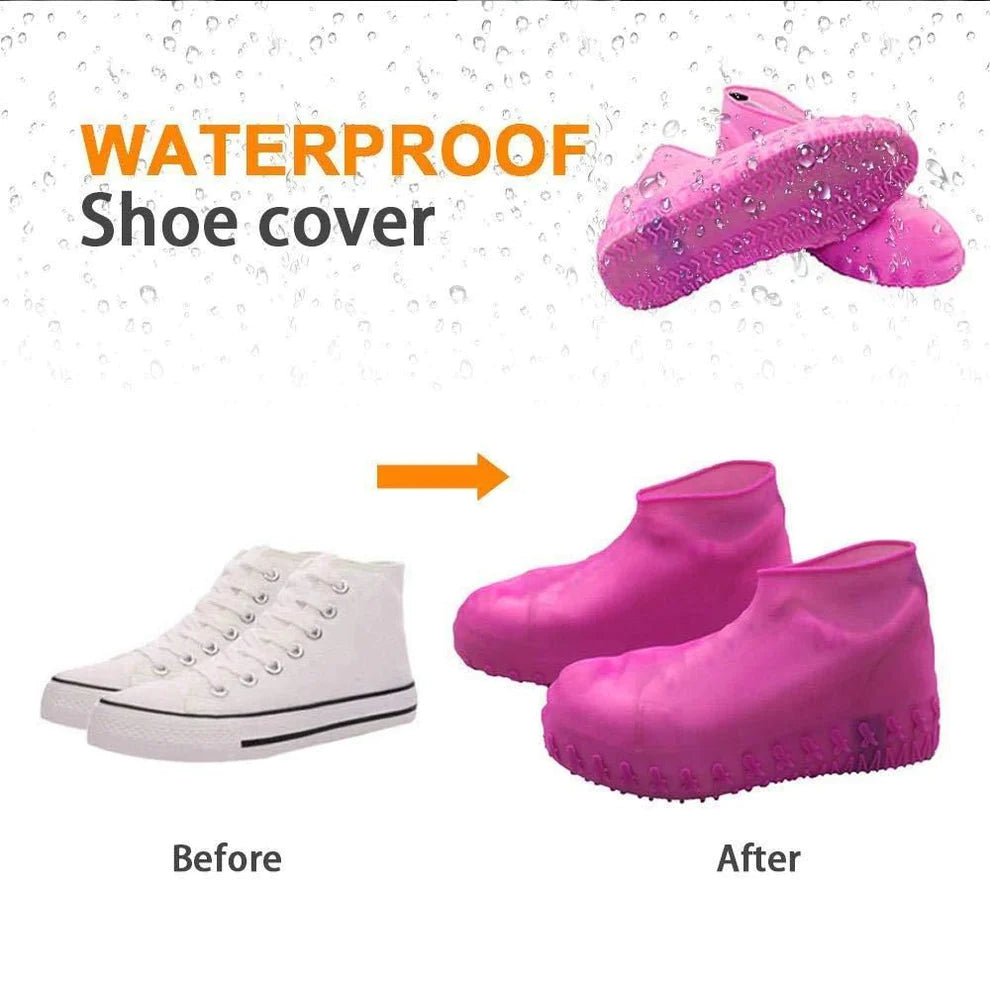 Reusable Silicone Boot and Shoe Covers, Waterproof Rain Socks Shoe Protectors for Indoor and Outdoor Protection - 1 Pair