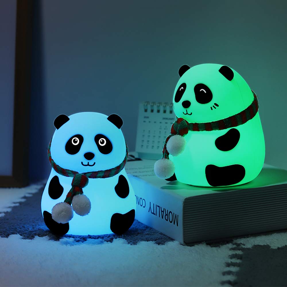 SleepyPanda: Touch-Activated LED Night Lamp - Rechargeable, Colorful, and the Perfect Companion for a Tranquil Bedtime