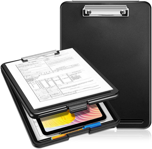 Lyonara A4 Clipboard Storage Box Black