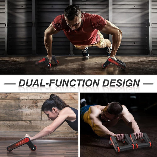Lyonara Abdominal Exercise Push-up Non-skid with Pull Strap