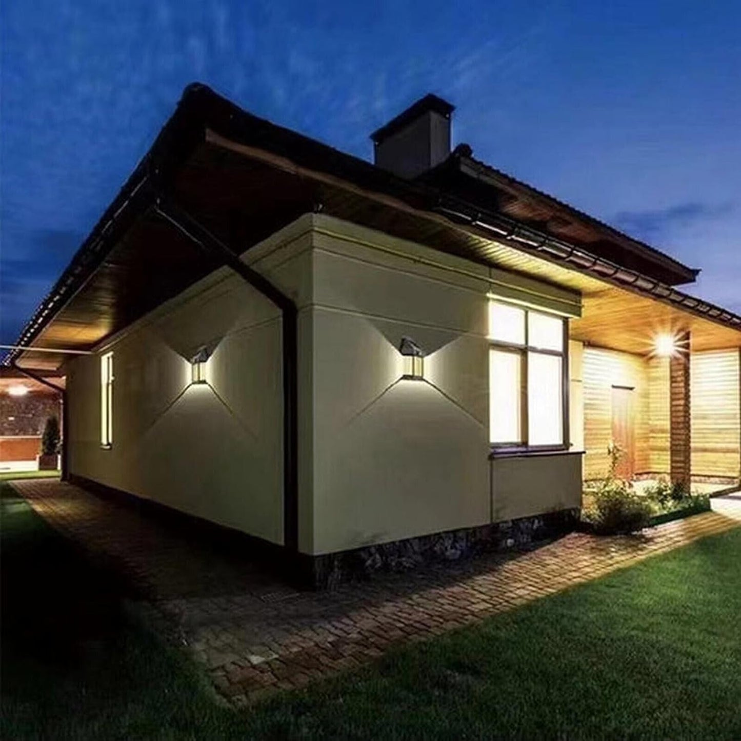 Illuminate Your Outdoors with Solar Magic: Wireless, Motion-Sensing Wall Bulb