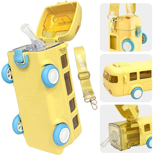 Lyonara Bus Shape Water Bottle With Wheel