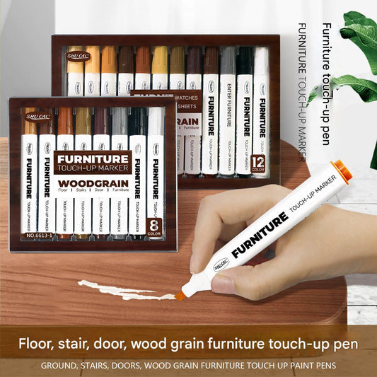 Lyonara Furniture Touch Up Marker Pen (8 Colour Set)