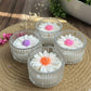 Lyonara Daisy Flower Floating Candle (Pack of 3]