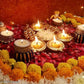 Lyonara Beautiful Peacock Traditional Diya for Diwali & Home ,Temple {pack of 2 }