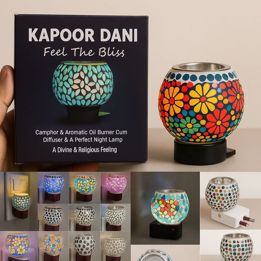 Lyonara kapoor dani,camphor & aromatic oil burner cum diffuser & A perfect night lamp  { pack of 2}