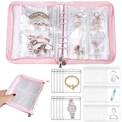 Lyonara Jewellry Storage Book With 60 Pocket