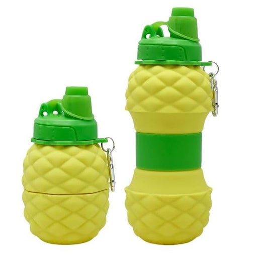 Lyonara Silicone Folding Pineapple Shaped Telescopic Water Bottle