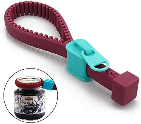 Lyonara Silicone New Style Zipper Bottle Can & Jar Opener For Bottles