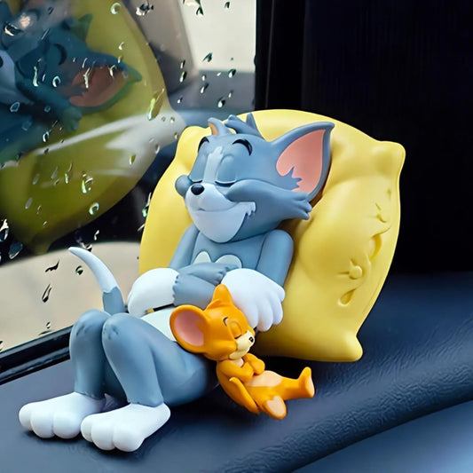 Lyonara Tom Jerry Cute Sleeping Figurine {pack of 2 }