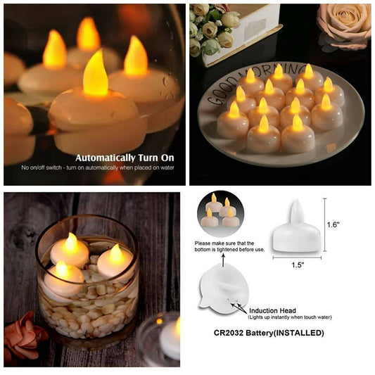 Lyonara Water Sensor Led Diya_diwali Diya Lights _decoration Diwali Lights For Decoration For Home Diwali Decoration Items For Home Decor (pack of 24)