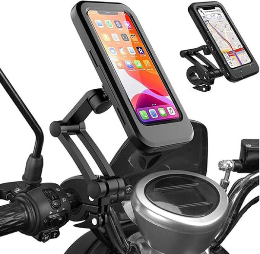 Lyonara Waterproof Mobile Phone Holder - Waterproof Phone Holder Mount 360 Degree Rotating