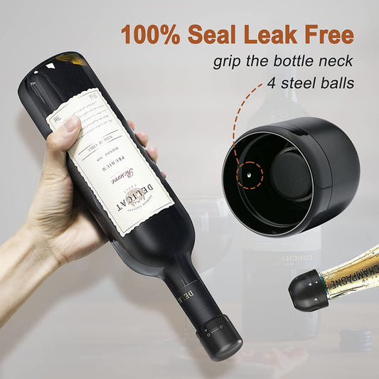 Lyonara Wine Bottle Stopper Silicone Sealed (pack of 2)