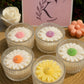 Lyonara Daisy Flower Floating Candle (Pack of 3]