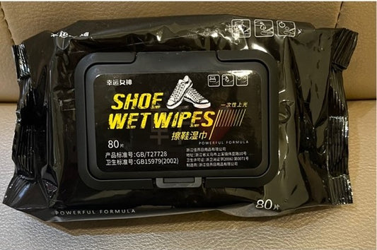 Wipes Master™ Wet Wipes Pack of 80 Wet Wipes for Shoes, Sneakers, Bags