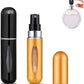 2 Portable Mini Refillable Perfume Atomizer Spray Bottles with 5ml Capacity Multifunctional, Sprayer Refiller (Multicolor, Pack of 2)