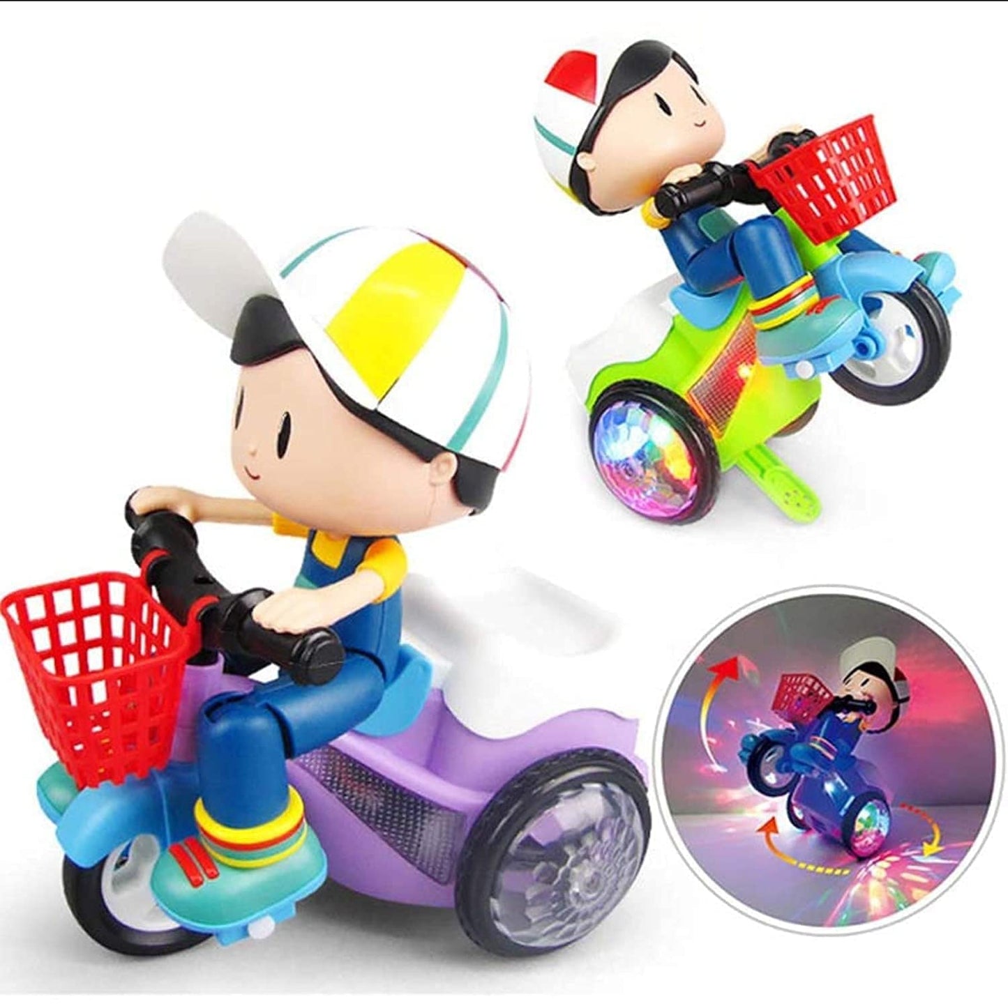 TrickCycle Turbo: Stunt Tricycle with Bump and Go Dancing and 4D Light Show for Kids