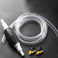 Fuel Transfer Pump Kit Tank Sucker Newest High Flow Hand Pump Portable Manual Car Fuel Transfer Pump for Petrol Diesel Oil Liquid Water Fish Tank with 2M Pipe Into 2 Parts