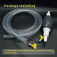 Fuel Transfer Pump Kit Tank Sucker Newest High Flow Hand Pump Portable Manual Car Fuel Transfer Pump for Petrol Diesel Oil Liquid Water Fish Tank with 2M Pipe Into 2 Parts