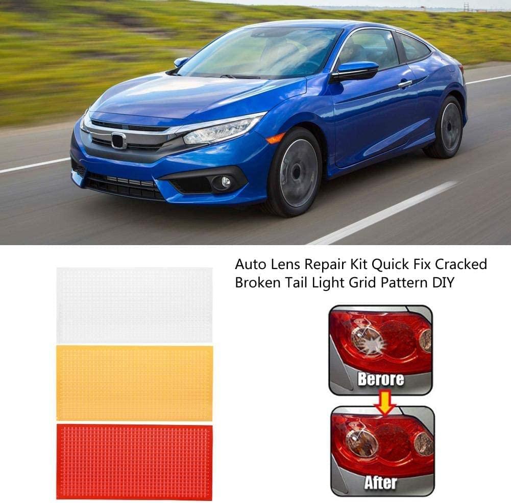 Car Repair Master Kit - Quick Fix Cracked Broken Tail Light Grid Pattern DIY, Fix Plastic Headlight Reverse Backup Light Repair Kit