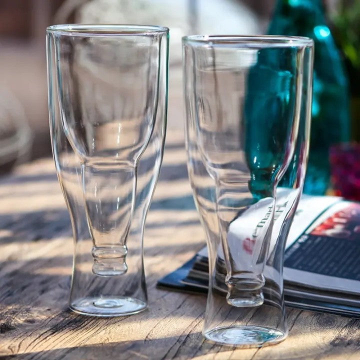 ChillMaster Doubled Walled Creative Flip Beer Glass - 350ml