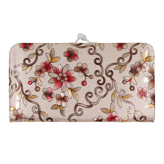 Vintage Bridal 3D Floral print Clutch collection PU-LEATHER Shining & Glittering material Hand Wallet/Clutch