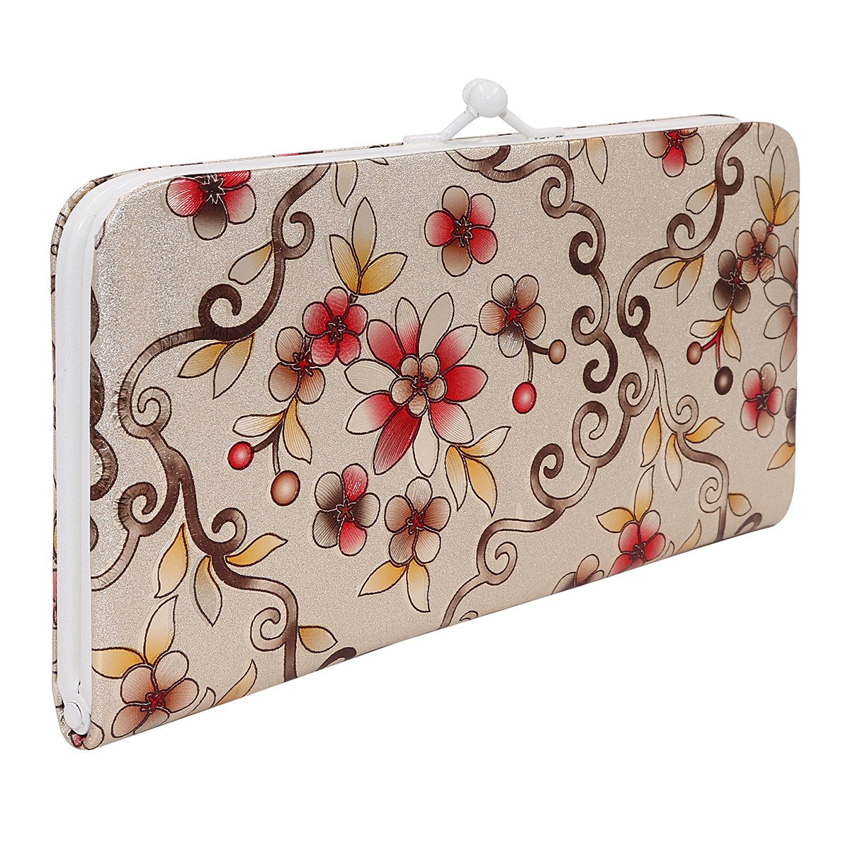 Vintage Bridal 3D Floral print Clutch collection PU-LEATHER Shining & Glittering material Hand Wallet/Clutch