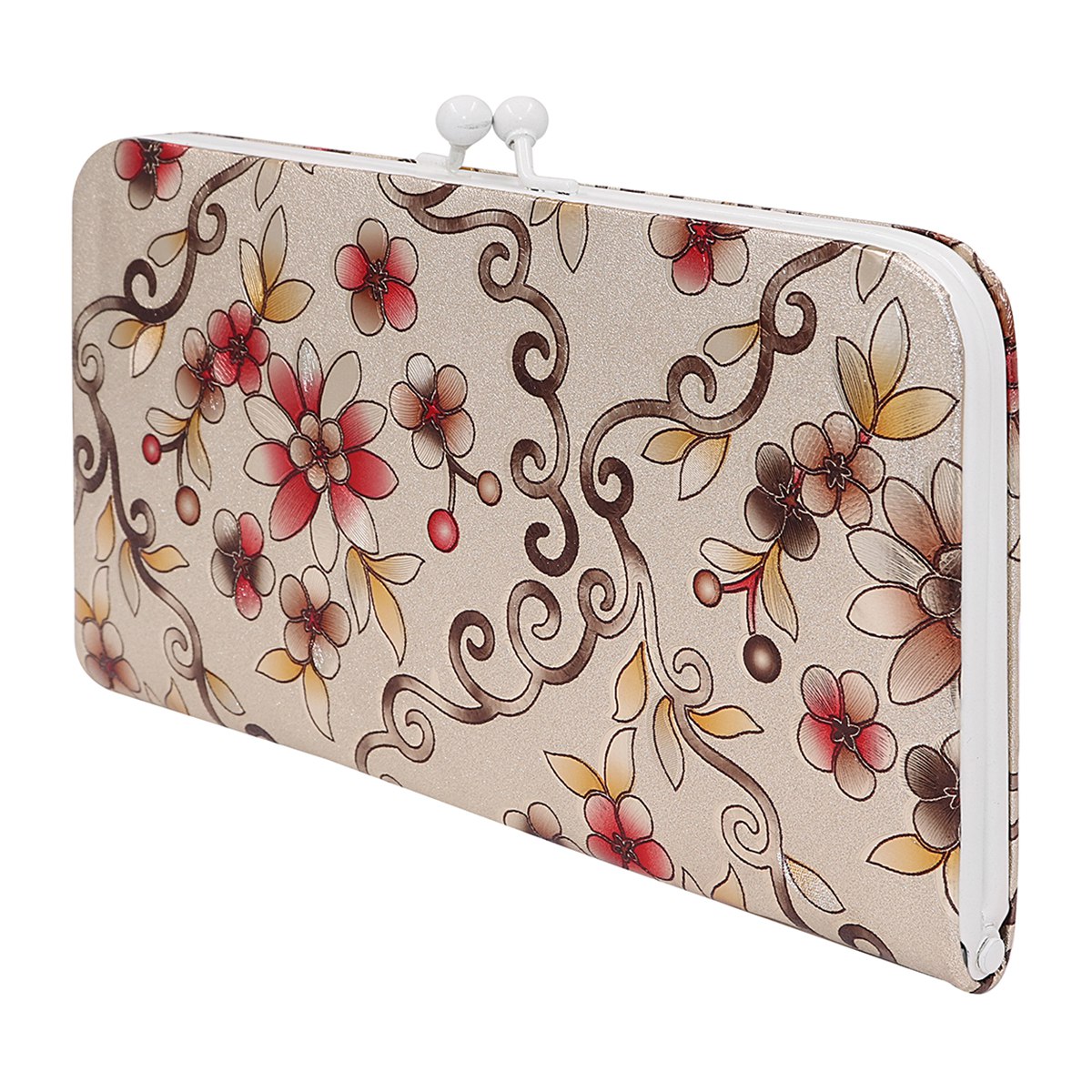 Vintage Bridal 3D Floral print Clutch collection PU-LEATHER Shining & Glittering material Hand Wallet/Clutch