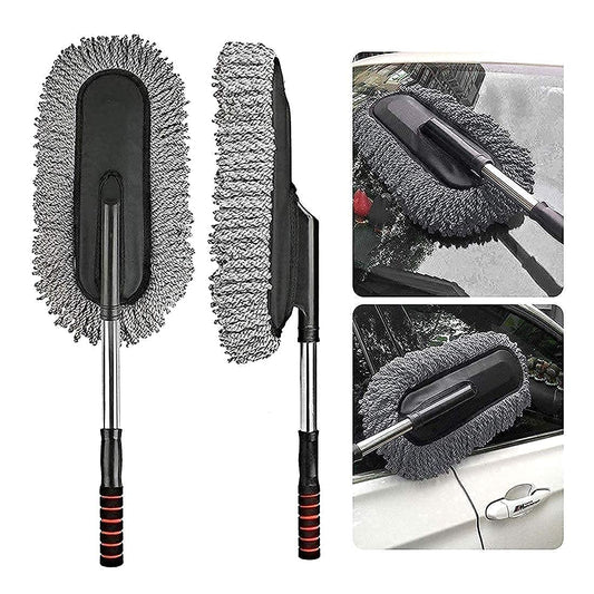 Telescopic Car Cleaning Duster Removable Nano Fiber Brush and Duster for Exterior and Interior