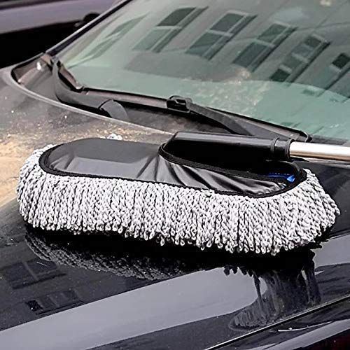 Telescopic Car Cleaning Duster Removable Nano Fiber Brush and Duster for Exterior and Interior